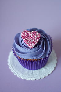 cupcake with blue icing-covered thumbnail