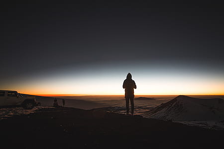 silhouette photography of person thumbnail