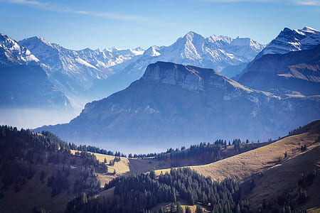 aerial photography of mountains during daytime thumbnail