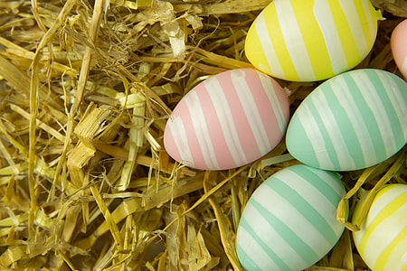 Closeup shot of Easter eggs thumbnail