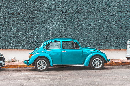 teal Volkswagen Beetle type 1 thumbnail