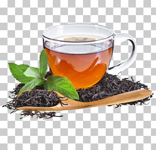 Green tea Iced tea Pickled cucumber White tea, black tea, clear glass teacup filled with tea PNG clipart