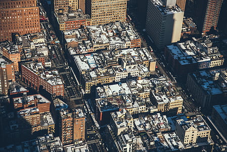 bird's eye view photography of city thumbnail