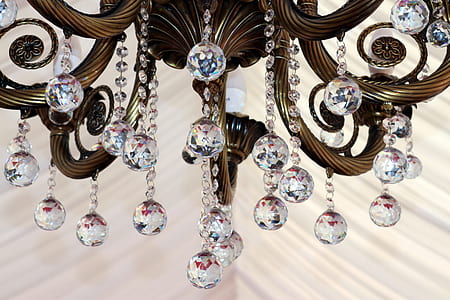 close-up photo of crystal chandelier thumbnail