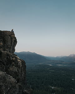 person sitting on top of mountain thumbnail