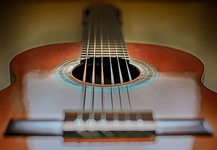 shallow photo of acoustic guitar thumbnail