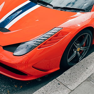 Orange Ferrari 458 Italia thumbnail