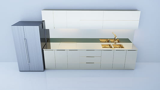white wooden kitchen cupboard thumbnail