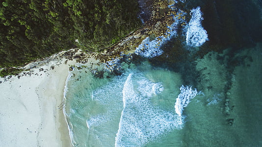 aerial view of seashore thumbnail