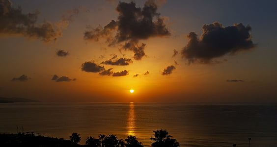 sunset over the horizon thumbnail