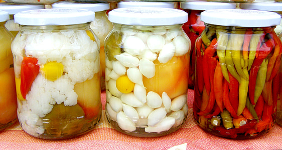 seasonings inside clear glass jars thumbnail