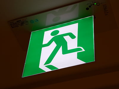 green fire exit LED signage thumbnail