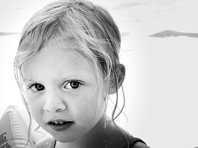 greyscale photo of child thumbnail