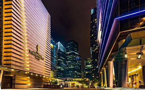 lighted curtain wall high rise building thumbnail