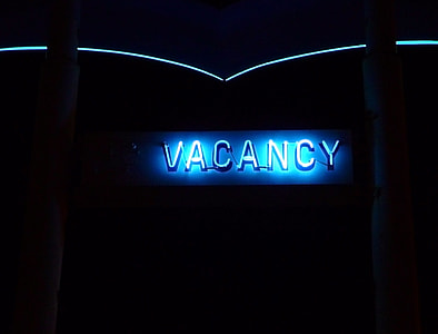 blue Vacancy neon light signage thumbnail