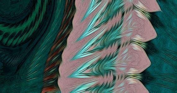pink and green abstract painting thumbnail