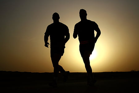 silhouette of two men thumbnail