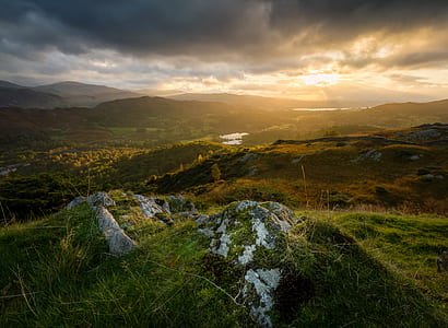 landscape photo of mountain under stratocumulus clouds thumbnail