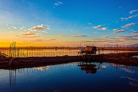 house near body of water during golden hour thumbnail