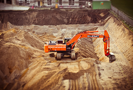 orange and gray KLIEMT excavator thumbnail