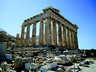 Parthenon, Athens, Greece under blue sky at daytime thumbnail