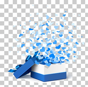 Gift Box Paper , Blue Gift Box, white and blue gift box screenshot PNG clipart