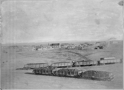 Bird's Eye View of Winslow, Arizona in 1890  thumbnail