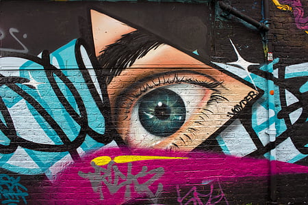 graffiti with wall arts at daytime thumbnail