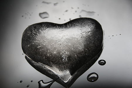 closeup photo of heart-shaped water droplet thumbnail