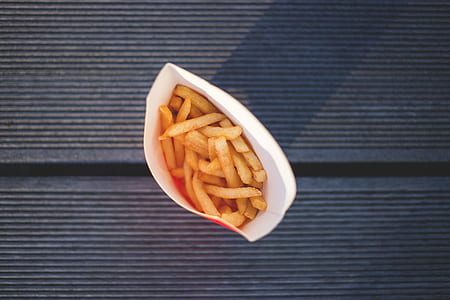 Potato Fries in High Angle Photography thumbnail