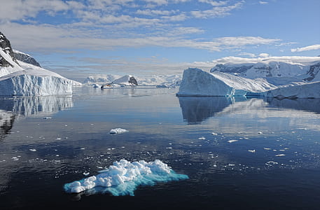 ice bergs on body of water thumbnail