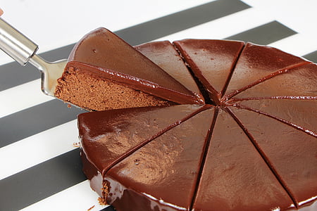 chocolate cake on table thumbnail