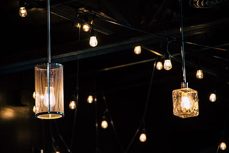 lights, dark, blur, lamp thumbnail