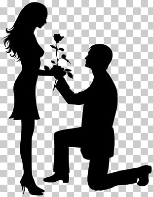 Silhouette Valentine's Day First-Time Valentine Craft, Valentine Silhouettes PNG clipart