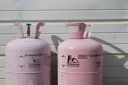 two pink Dynatemp propane tanks thumbnail
