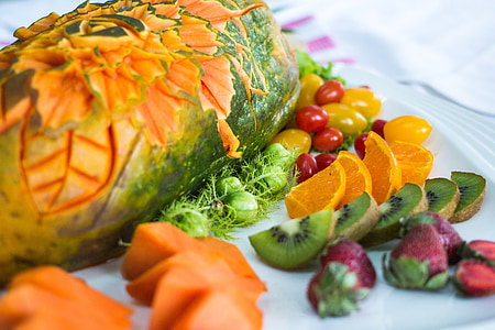 vegetable on white plate thumbnail