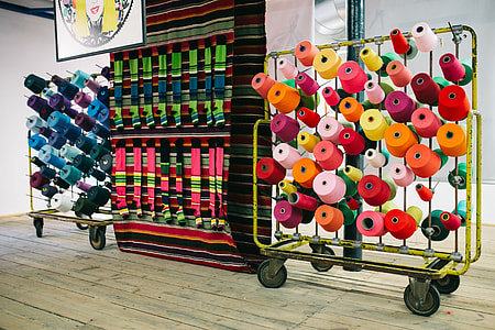 Big colorful Spool of Thread Sewing thumbnail