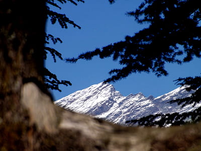glacier mountain under blue sky thumbnail