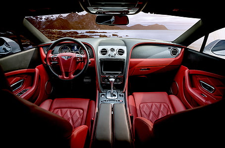 red leather interior car thumbnail
