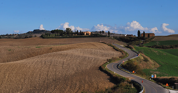 aerial photography of road near field thumbnail