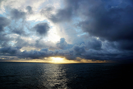 body of water covered with clouds thumbnail