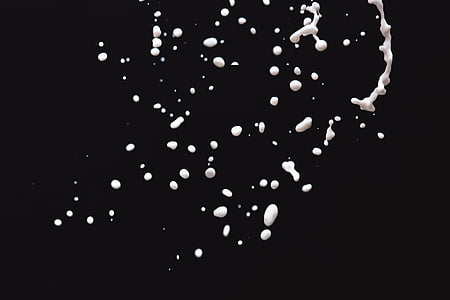 milk, splatter, black, background thumbnail