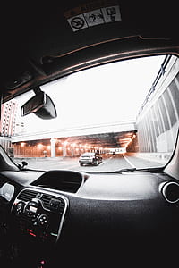 black vehicle dashboard with a view of tunnel thumbnail