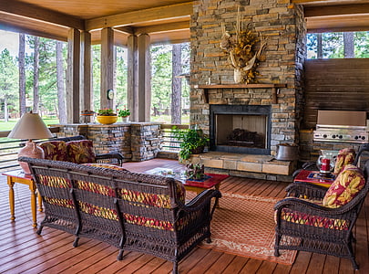 fireplace near the gas stove thumbnail