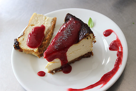 piece of chocolate cake on white ceramic plate thumbnail