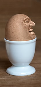 Donald Trump egg on a footed cup thumbnail