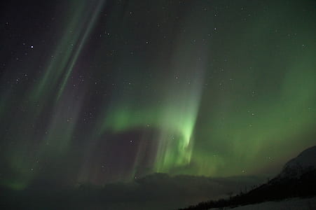 time lapse photography of northern lights sky wallpaper thumbnail