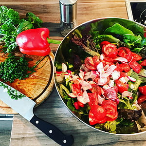 kitchen knife on chopping board thumbnail
