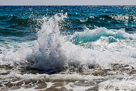 photo of blue sea waves thumbnail