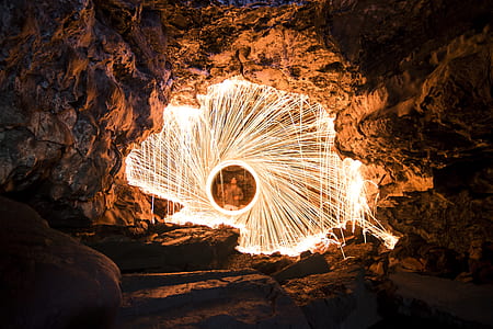 steel wire photography inside the cave thumbnail